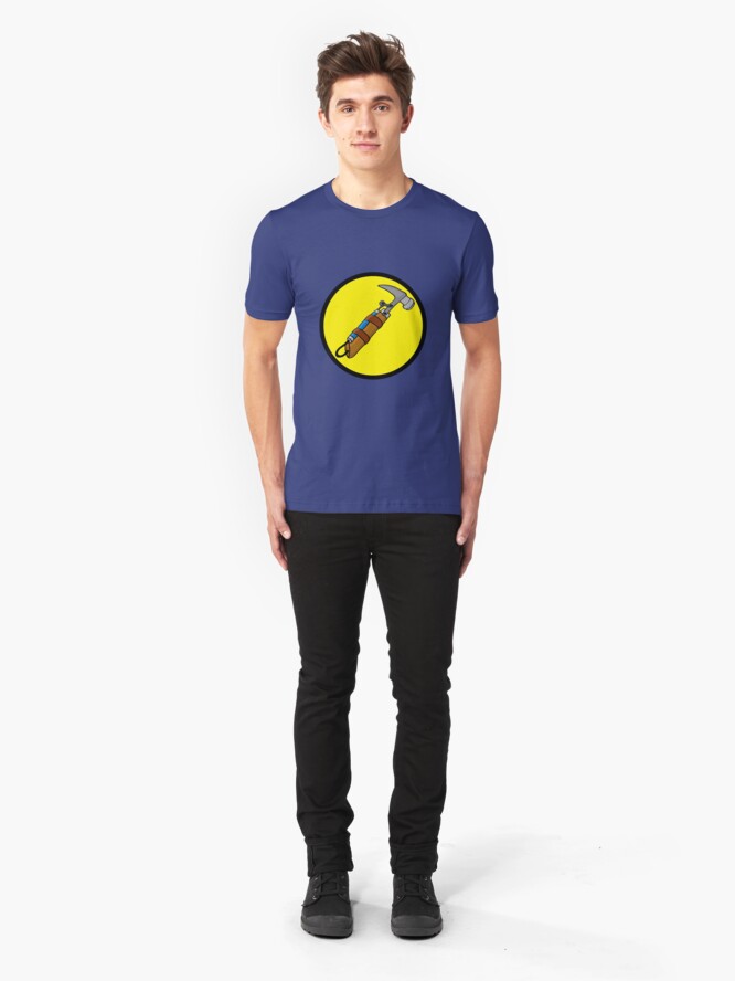 Alternate view of Captain Auto Hammer's Logo Slim Fit T-Shirt