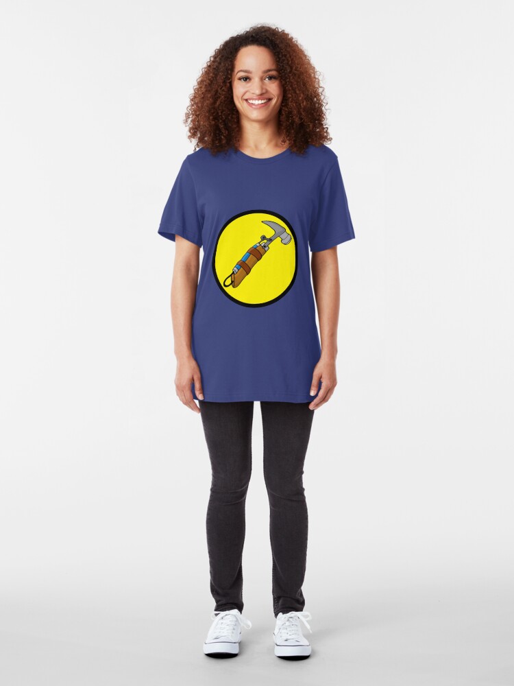 Alternate view of Captain Auto Hammer's Logo Slim Fit T-Shirt