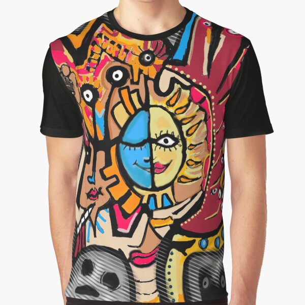 Portrait of a Party Guy Graphic T-Shirt