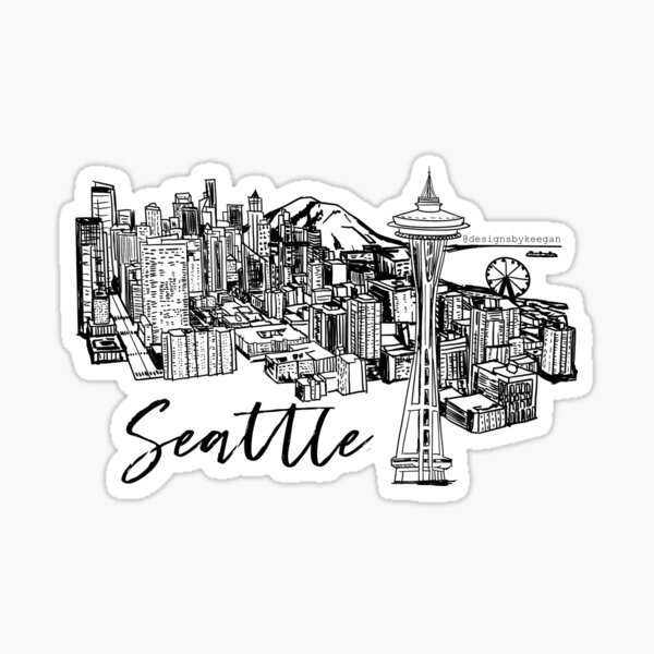 Seattle Skyline Sticker