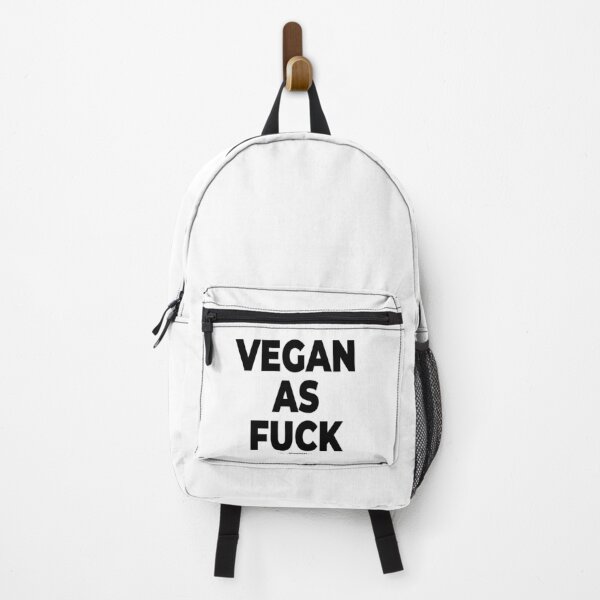 vegan as fuck - vegan activist graphics (109 v2) Backpack