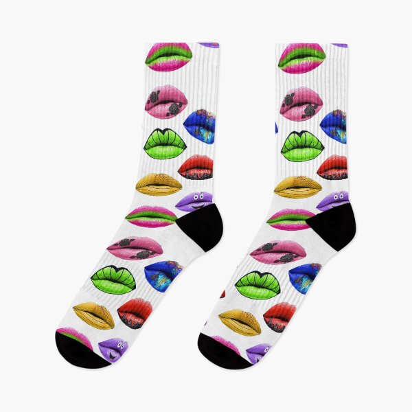 Item preview, lips, rainbow lips, art designed and sold by Viktoriia Trubiichuk.