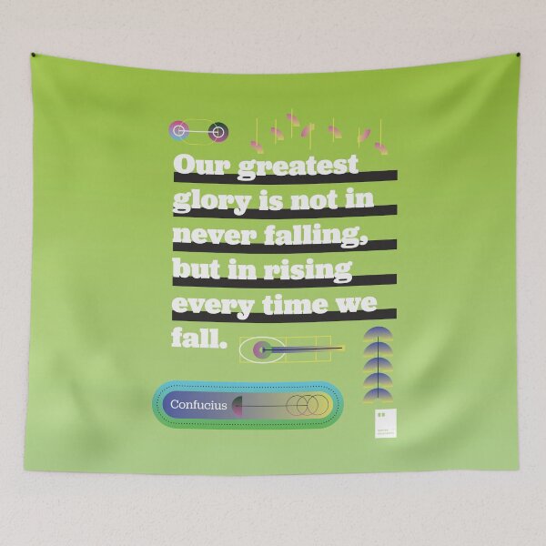 Item preview, Our greatest glory is not in never falling, but in rising every time we fall. designed and sold by quotesonposters.