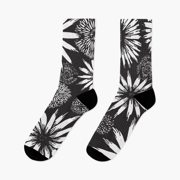 Item preview, Black and White Daisies and Mums designed and sold by CKSchooley.