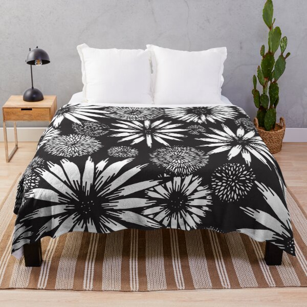 Item preview, Black and White Daisies and Mums designed and sold by CKSchooley.