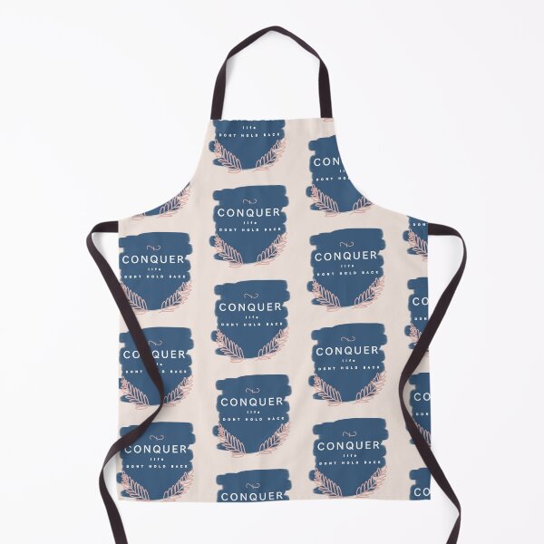 Item preview, Conquer life dont hold back, navy blue and pink with leaves designed and sold by ansiearts.
