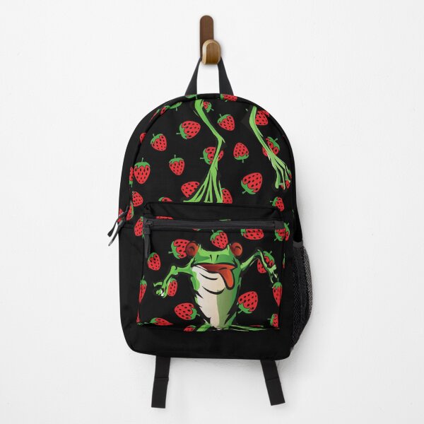 Item preview, Strawberry frog and strawberries Funny Toad designed and sold by OneTimeEngineer.