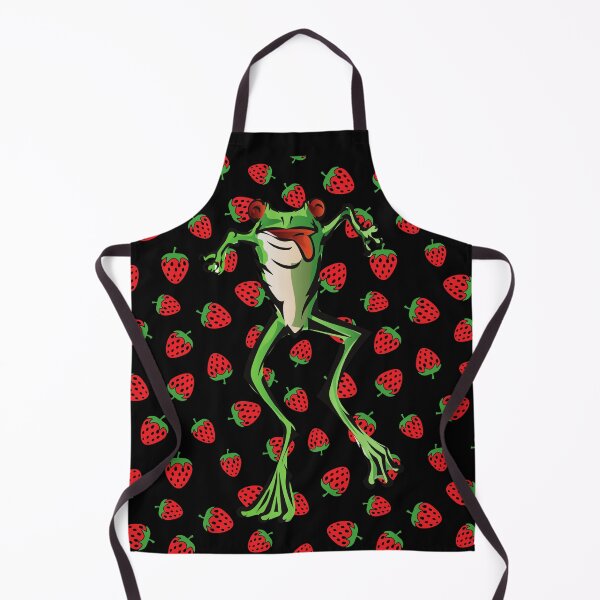 Item preview, Strawberry frog and strawberries Funny Toad designed and sold by OneTimeEngineer.
