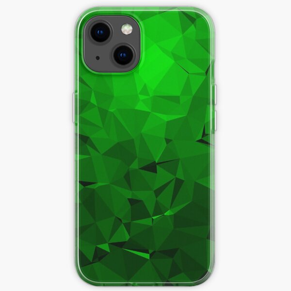 Geometric Green iPhone Soft Case