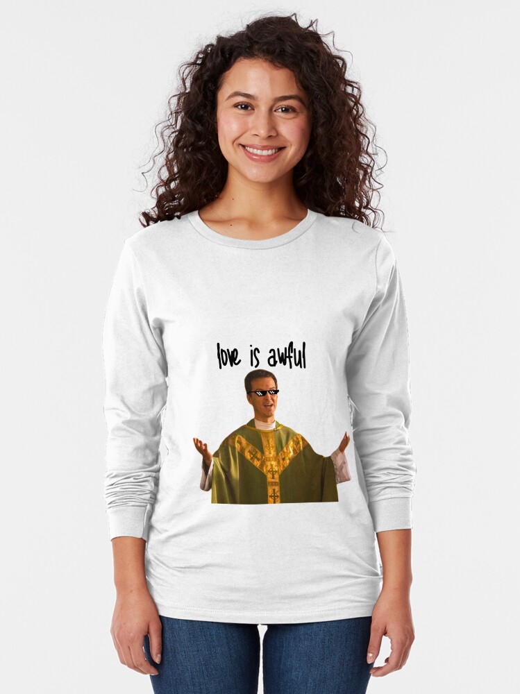 Imagen 2 de 5, Camiseta de manga larga con la obra Sacerdote caliente, diseñada y vendida por bloomby.