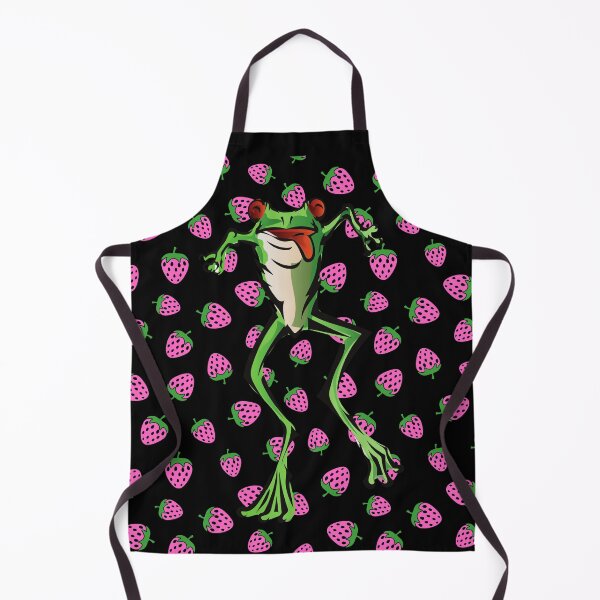 Item preview, Strawberry frog and strawberries Funny Toad designed and sold by OneTimeEngineer.