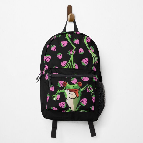 Item preview, Strawberry frog and strawberries Funny Toad designed and sold by OneTimeEngineer.