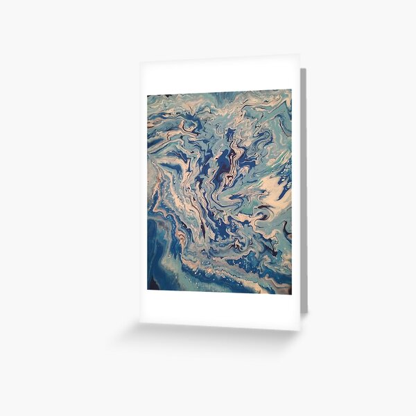 Ocean Wishy Washy Painting Greeting Card