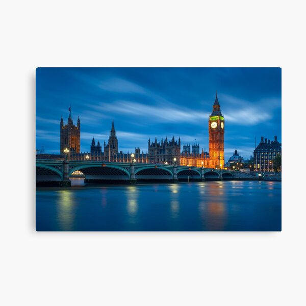 Houses of Parliament at Night Canvas Print
