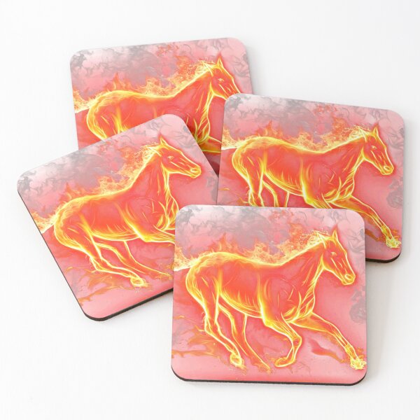 Item preview, FLAMING WILD MUSTANG designed and sold by Bakhrombek.