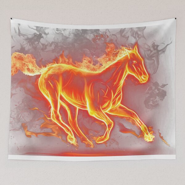 Item preview, FLAMING WILD MUSTANG designed and sold by Bakhrombek.