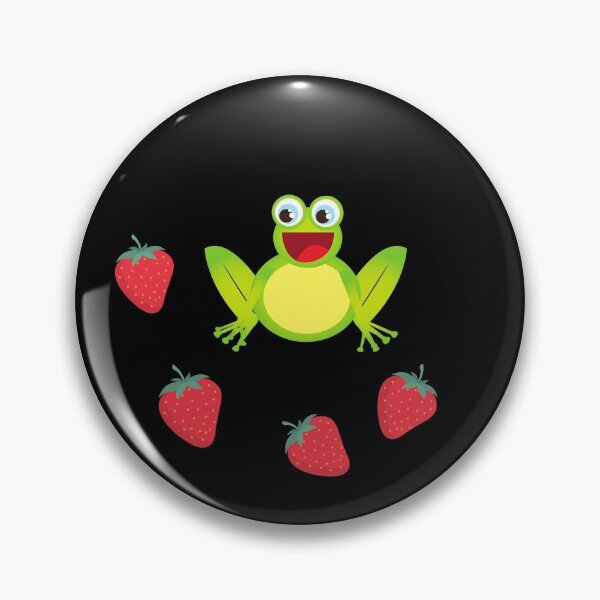 Item preview, Strawberry frog and strawberries Funny Toad  designed and sold by OneTimeEngineer.