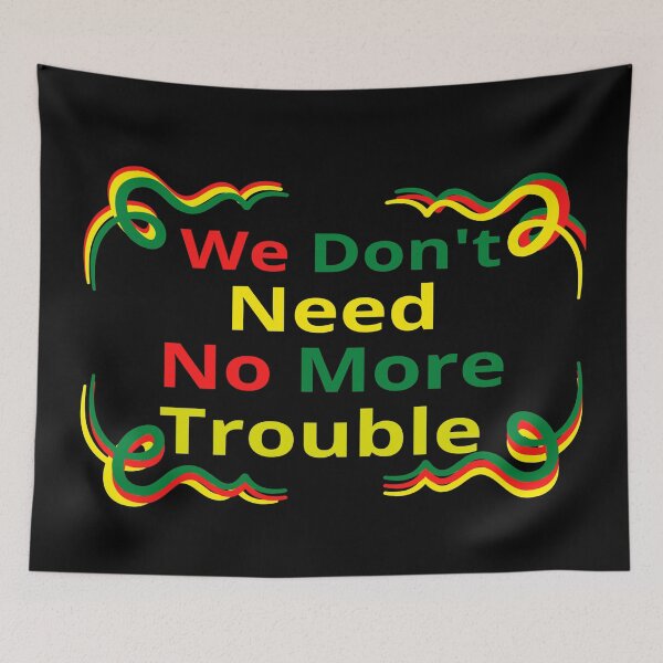 Item preview, BOB MARLEY NO MORE TROUBLE Transparent For Black Products  designed and sold by MOHAMEDZE.