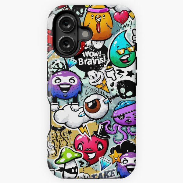 Vista previa del artículo con la obra «Graffiti grunge characters», diseñado y vendido por trendtis.