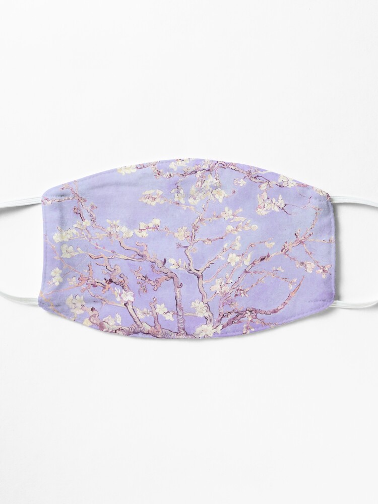 Alternate view of Vincent Van Gogh almond blossoms lavender Mask