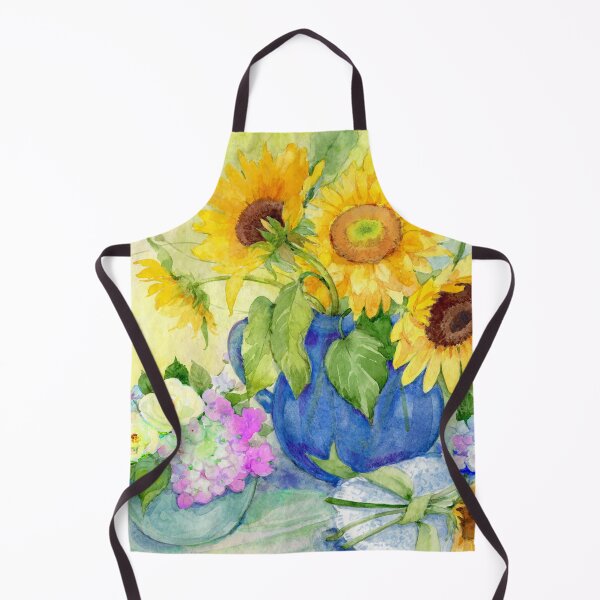 Item preview, Sunflowers in Blue Vase designed and sold by Cathi Freund.