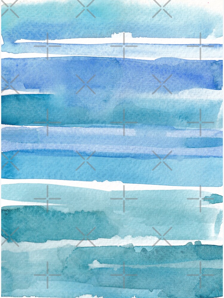 Watercolour abstract art_shades of blue by ebozzastudio