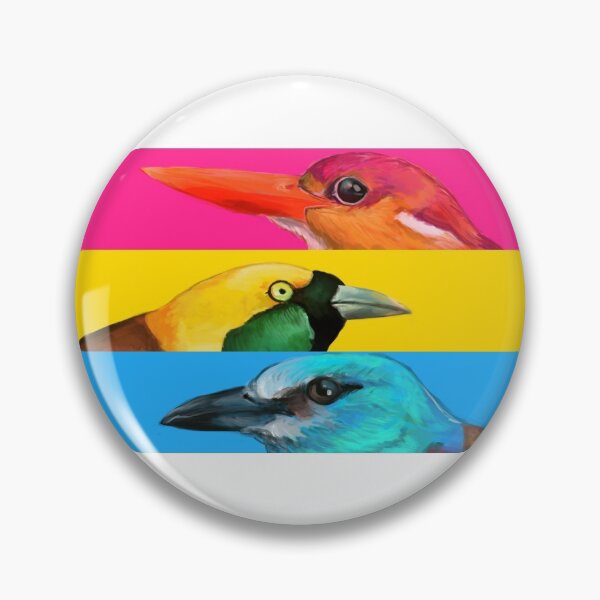 Item preview, Pansexual Pride Birds designed and sold by Haliaeetus.