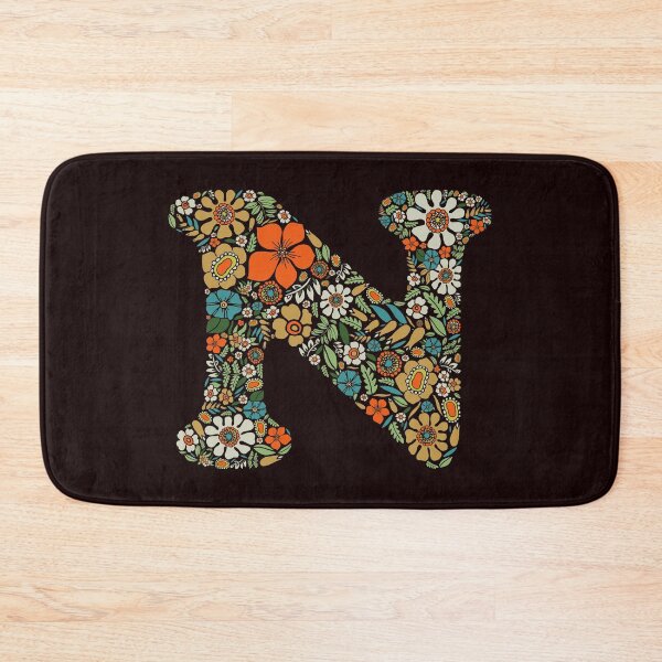 Item preview, Hippie Floral Letter N designed and sold by zeljkica.