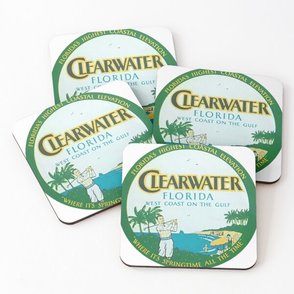 Item preview, Clearwater Florida Vintage Travel Decal designed and sold by hilda74.