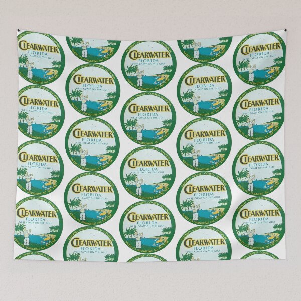 Item preview, Clearwater Florida Vintage Travel Decal designed and sold by hilda74.