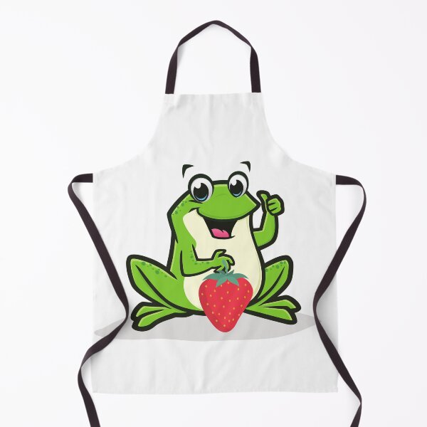 Item preview, Strawberry frog and strawberry Funny green Toad designed and sold by OneTimeEngineer.