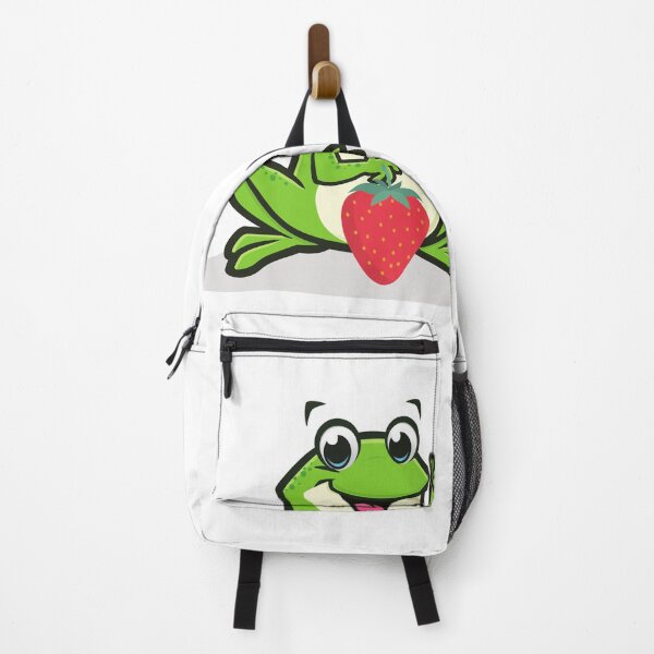 Item preview, Strawberry frog and strawberry Funny green Toad designed and sold by OneTimeEngineer.