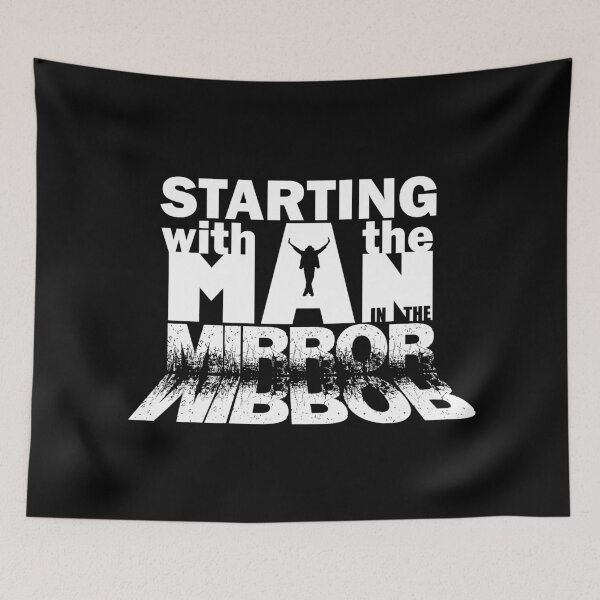 Item preview, MAN IN THE MIRROR designed and sold by FunGangStore.