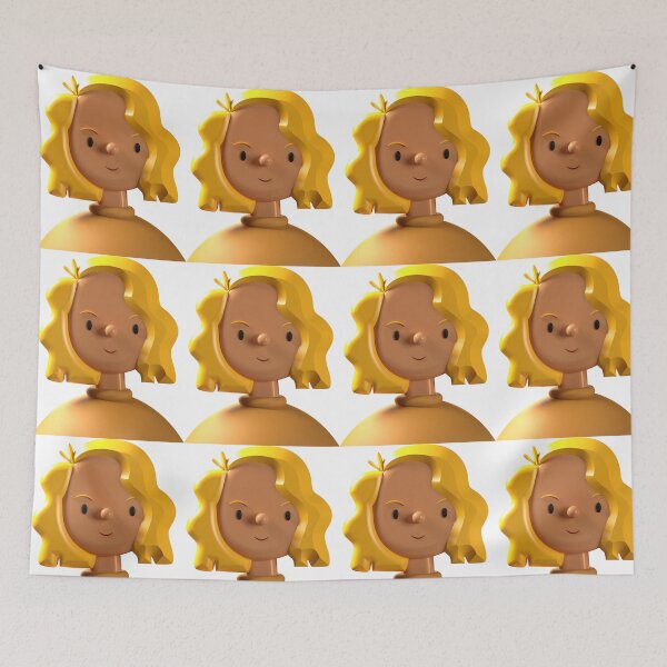 Item preview, Funny wavy-haired girl Simone designed and sold by MHerzel.