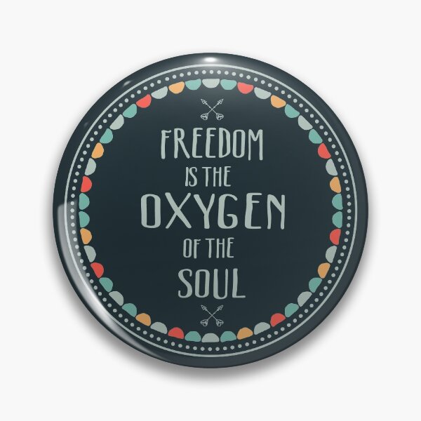 Item preview, Freedom is the oxygen of the soul - quote. designed and sold by TheaDesign.