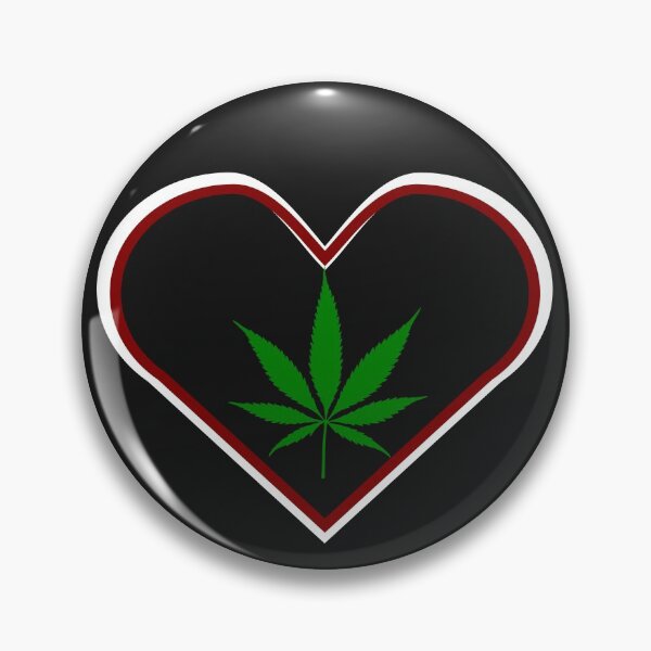 Item preview, Pot Leaf in Heart designed and sold by f2error.