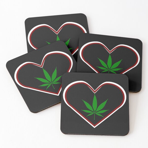 Item preview, Pot Leaf in Heart designed and sold by f2error.
