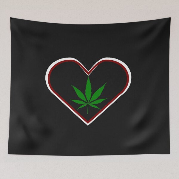 Item preview, Pot Leaf in Heart designed and sold by f2error.