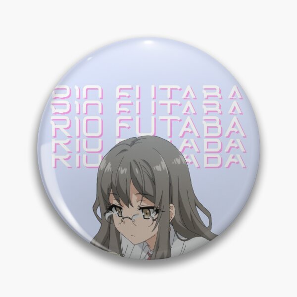 Item preview, Rio Futaba bunny girl senpai circle sticker designed and sold by Horiphic.