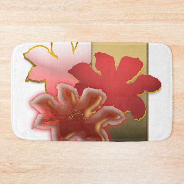 Item preview, Tropical Flowers of Pink, Red, Gold designed and sold by Digitalcrone.