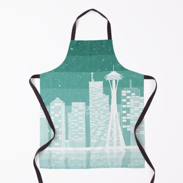 Item preview, Mint Seattle Pixel Cityscape designed and sold by Galaxxi.
