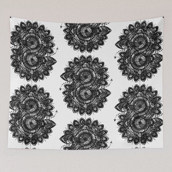 Item preview, BLACK & WHITE MANDALA designed and sold by GreenVenus.
