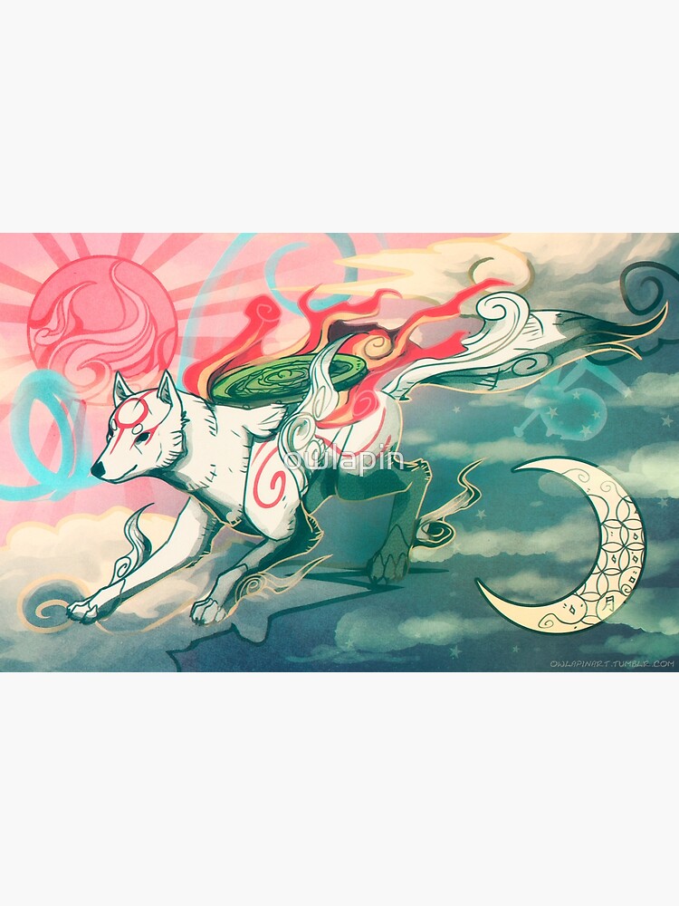 Okami Amaterasu Sun Goddess Matte Print 