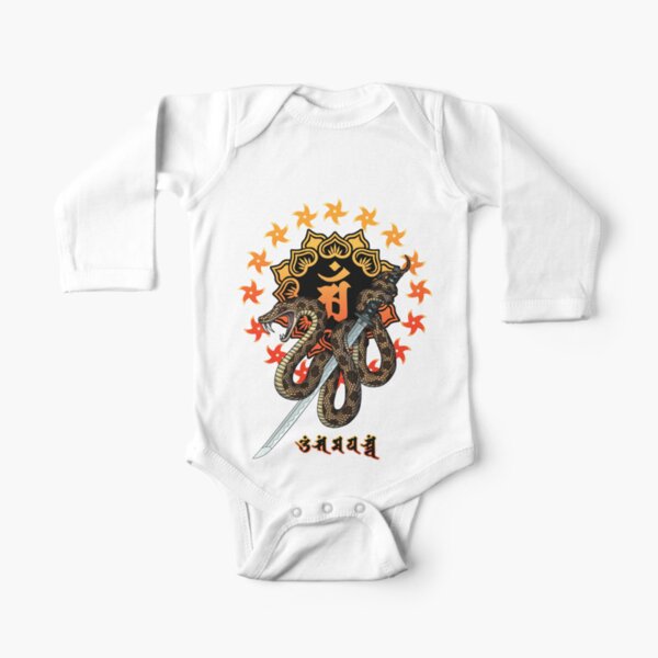 Snake Ninja Long Sleeve Baby One-Piece