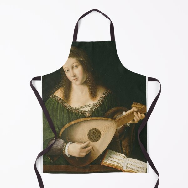 Item preview, Bartolomeo Veneto - Lady Playing A Lute designed and sold by artcenter.