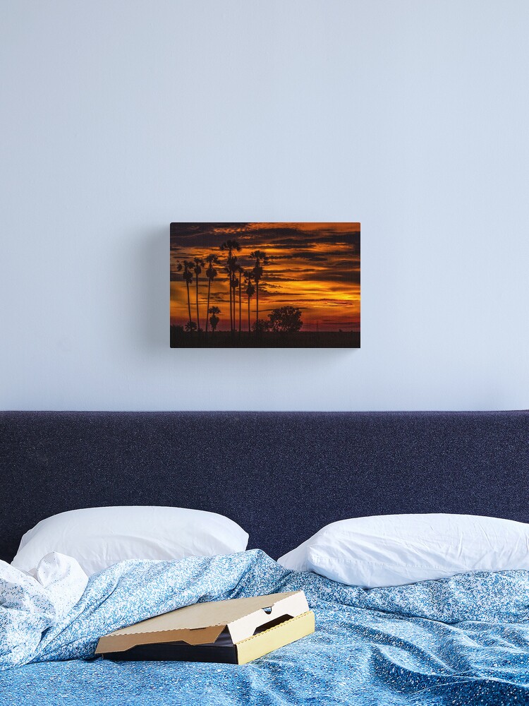Thumbnail 2 of 3, Canvas Print, Cambodian Sunset designed and sold by darren-j-mcleod.