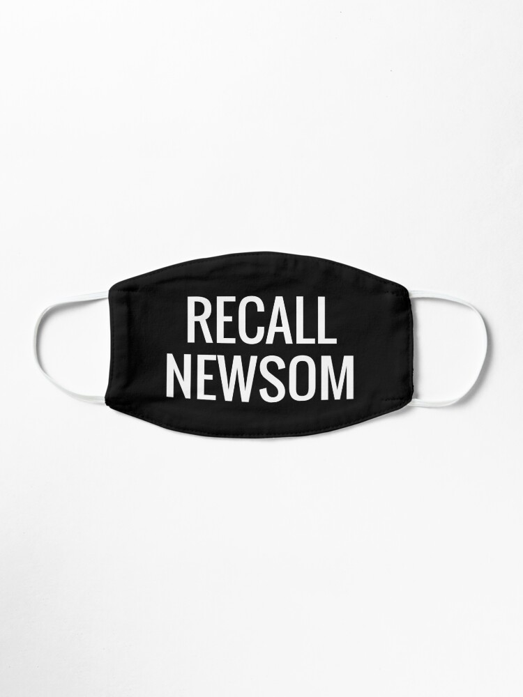 Alternate view of RECALL NEWSOM Mask