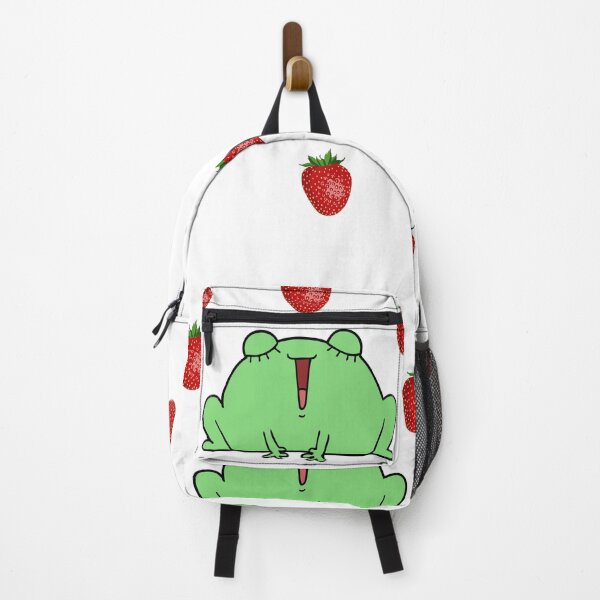 Item preview, Strawberry frog and strawberry Funny green Toad designed and sold by OneTimeEngineer.