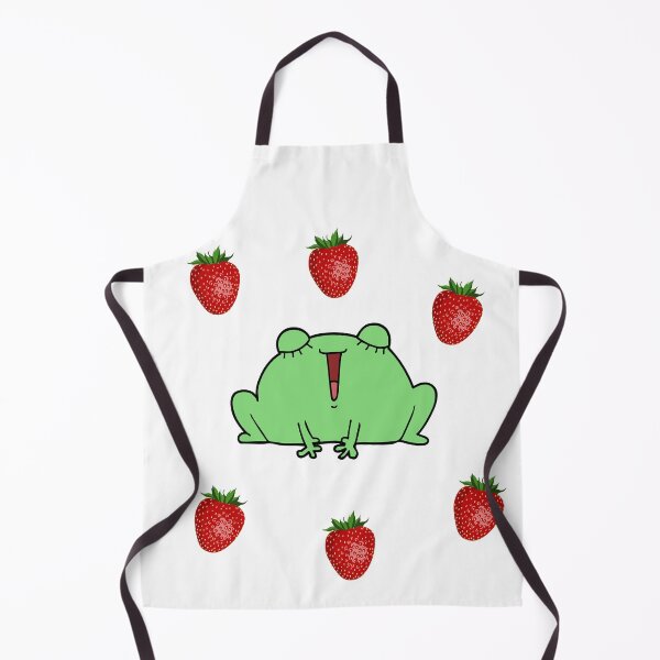 Item preview, Strawberry frog and strawberry Funny green Toad designed and sold by OneTimeEngineer.