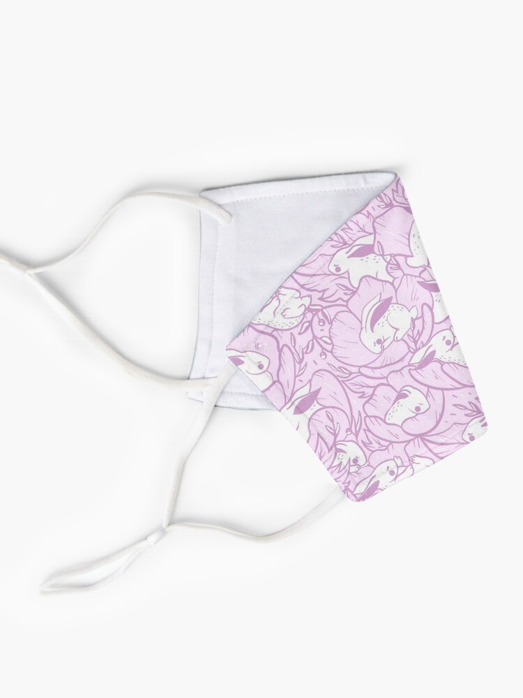 Alternate view of Where the bunnies sleep ( orchid ) Mask